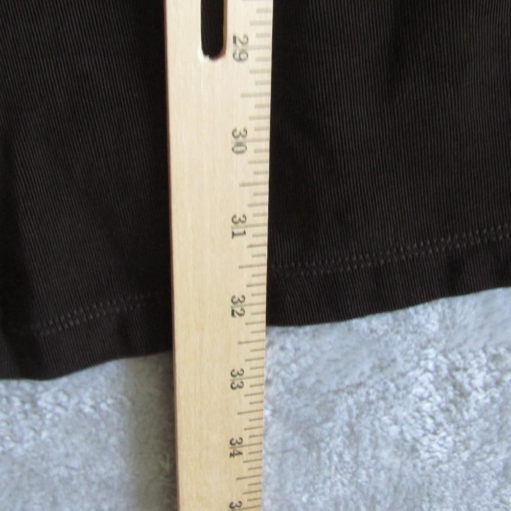 Travelers by Chico's Brown Ribbed Cardigan Duster Open Front Ruffle Neck Size 3 - Picture 8 of 9